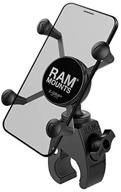 📱 secure your smartphone on motorcycle, atv/utv, bike with ram mounts x-grip phone mount and ram snap-link tough-claw - ram-hol-un7-400u logo