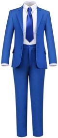 img 4 attached to Bearer Outfit Toddler Wedding Clothes Boys' Clothing for Suits & Sport Coats