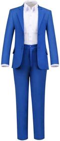 img 3 attached to Bearer Outfit Toddler Wedding Clothes Boys' Clothing for Suits & Sport Coats