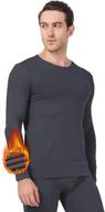 🧥 mancyfit men's thermal shirts: fleece-lined top for enhanced warmth - long sleeve compression base layer logo