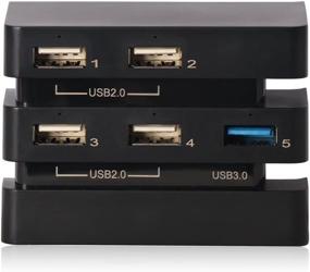 img 3 attached to 🎮 DOBE PS4 Pro USB HUB - High Speed USB Adapter with 5 USB Ports - 1×3.0 & 4×2.0 - Cable for Playstation 4 Pro