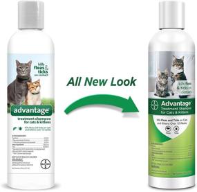 img 1 attached to 🐱 Powerful Flea and Tick Treatment Shampoo for Cats and Kittens - 8 oz: The Advantage You Need