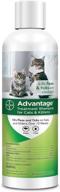 🐱 powerful flea and tick treatment shampoo for cats and kittens - 8 oz: the advantage you need logo