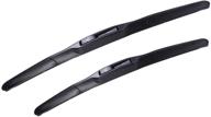 🚗 custom fit hd-mart windshield wiper blades for toyota highlander 2008-2019 - black car rain wipers, 26/20 inch (2 packs) logo