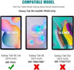 img 3 attached to 📱 [TANTEK 3-Pack] Tempered Glass Screen Protector for Samsung Galaxy Tab S6 Lite (SM-P610/P615,2020) 10.4 inch - Ultra Clear, Anti-Scratch, Bubble-Free, S-Pen Compatible