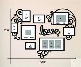 img 2 attached to ❤️ F&A=R Love Heart Picture Frame Set: Stylish Wall Art Decoration Sticker for Family Living Room and Bedroom