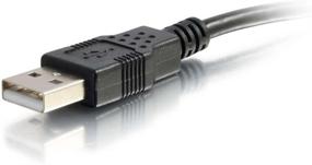 img 2 attached to C2G USB Короткий кабель-продлитель - 6 дюймов, Черный, USB A to A Кабель