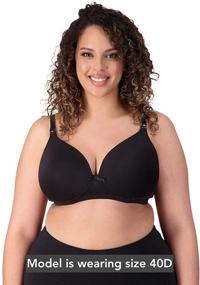img 3 attached to Ultimate Convenience: Hands-Free Pumping & Nursing Bra - Lightly Padded T-Shirt Design - Wireless Comfort