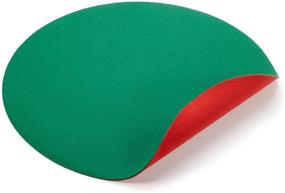 img 4 attached to 🎄 Alonsoo 48-inch Reversible Waterproof Christmas Tree Stand Mat: Accessory for Floor Protection, Red and Green Christmas Tree Skirt