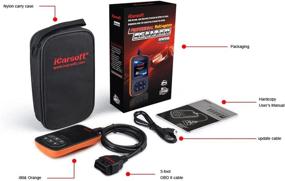 img 1 attached to 🚗 iCarsoft i908 OBD2 Диагностический инструмент для двигателя AUDI SEAT SKODA - код ошибки Multi-System Scanner