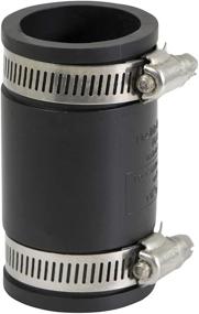 img 4 attached to 6I45 Flexible PVC Coupling with Stainless Steel Clamps, 1-1/4 Inch, Black - Supply Giant