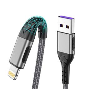 img 4 attached to 🔌 MFi Certified iPhone Charger - 3Pack 10FT USB A Cable for Fast & Long Charging, Compatible with iPhone Xs Max/XS/XR/X/8/7/6S/6/Plus/SE/iPad (Silver)