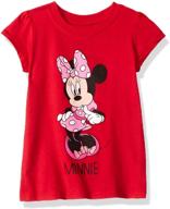 🏻 disney little toddler minnie t shirt: adorable girls' clothing in tops, tees & blouses logo