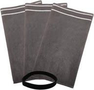 🧹 s smilefil 9-38737 dust cloth filter bag: perfect fit for craftsman 2-2.5 gallon shop vacuums and powerhead bucket vac - pack of 3 bags + retaining band logo