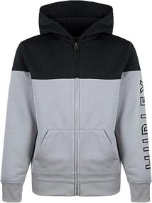 img 3 attached to 👕 Hurley Little Solar Heather Boys' Hoodie - Trendy Fashion Hoodies & Sweatshirts