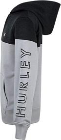 img 1 attached to 👕 Hurley Little Solar Heather Boys' Hoodie - Trendy Fashion Hoodies & Sweatshirts