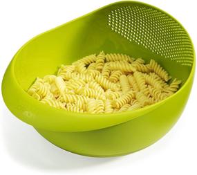 img 1 attached to Versatile Joseph Joseph Prep & Serve Multi-Function Bowl with Built-in Colander - Large, Green