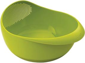 img 3 attached to Versatile Joseph Joseph Prep & Serve Multi-Function Bowl with Built-in Colander - Large, Green