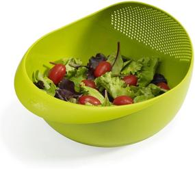 img 2 attached to Versatile Joseph Joseph Prep & Serve Multi-Function Bowl with Built-in Colander - Large, Green