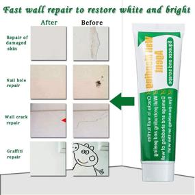 img 3 attached to 🔧 100g Wall Repair Paste Kit - Quick & Easy Drywall Patch, Mending Agent for Holes and Cracks - Self-Adhesive for Wall, Wood & Plaster Surface Repair