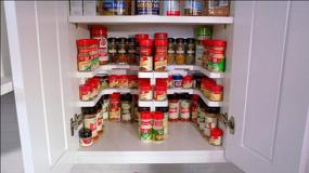 img 1 attached to 🌶️ Deluxe Expandable Spice Rack and Stackable Cabinet Pantry Organizer - Spicy Shelf (2 shelves in 1 set) - As seen on TV