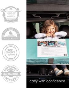 img 2 attached to 👶 MamaDooKids Smart Play Yard Mattress: Award-Winning, Safe & Non-Toxic, Made in California | Multi-use & Portable | Includes Travel & Storage Bag | Blue - For 0-3 yr. old