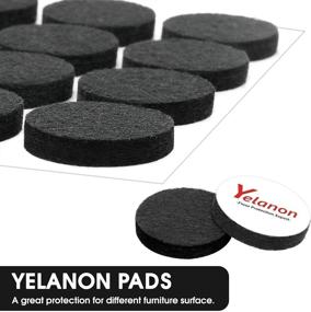 img 3 attached to 🪑 261 Pcs Self-Adhesive Felt Furniture Pads - Cuttable Chair Pads for Anti-Scratch Floor Protection, Black - Ideal for Hardwood Floors