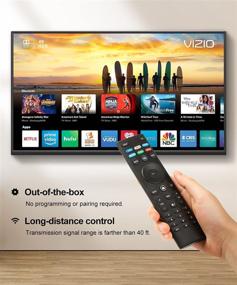 img 1 attached to 📱 Convenient Universal Remote-Control Replacement for VIZIO Smart TVs - D-Series, M-Series, P-Series, V-Series, UHD LED LCD