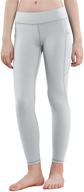 willit athletic leggings running compression girls' clothing in active logo