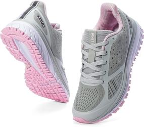 img 4 attached to 👟 Women's Breathable Walking Sneakers: WHITIN Running Shoes