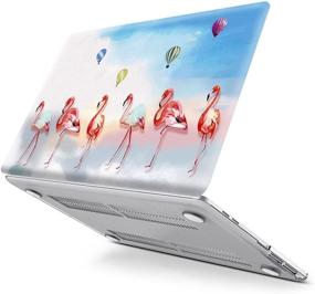 img 1 attached to 🎨 Stylish PapyHall Painting Hard Case for Old MacBook Pro 13 inch A1278 (2012-2008, Non-Retina) – DZ-Balloon & Flamingos Design