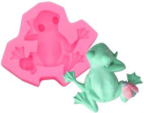 img 4 attached to 🐸 Versatile Fewo 3D Frog Silicone Mold: Ideal for Fondant, Chocolate, Candy, Polymer Clay, Resin, and More - Kitchen Baking, Sugar Craft, Cake & Cupcake Decorating Tools - Mini Soap, Wax Crayon Melt Mould