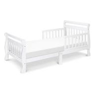 🛏️ deluxe white sleigh toddler bed by davinci: enhance your child's sleep experience! logo