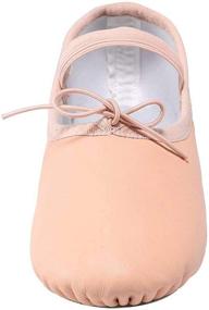 img 2 attached to Linodes Genuine Leather Ballet Shoes: Premium Dance Shoes for Women and Girls