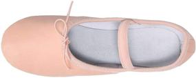 img 1 attached to Linodes Genuine Leather Ballet Shoes: Premium Dance Shoes for Women and Girls