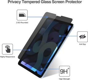 img 1 attached to ProCase iPad Air 5 10.9 2022 / Air 4 10.9 2020 / iPad Pro 11 2020 Privacy Screen Protector: Ultimate Anti-Spy Tempered Glass for iPad 10.9” Air 5th Gen/Air 4th Gen/iPad Pro 11