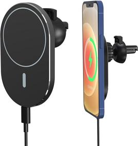 img 4 attached to Magnetic Wireless Charger Compatible Charging Car Electronics & Accessories and Car Electronics Accessories
