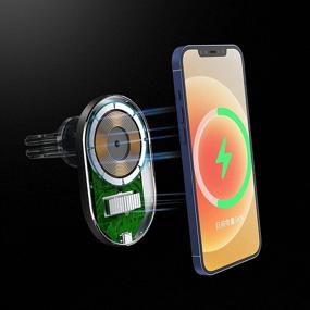 img 1 attached to Magnetic Wireless Charger Compatible Charging Car Electronics & Accessories and Car Electronics Accessories