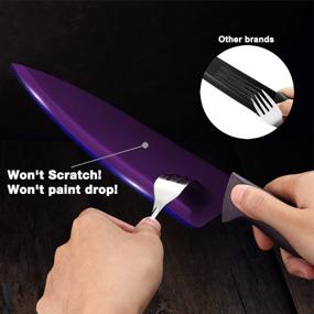 img 1 attached to Purple Professional Kitchen Knife Stainless