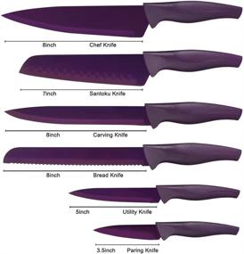 img 3 attached to Purple Professional Kitchen Knife Stainless