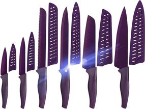 img 4 attached to Purple Professional Kitchen Knife Stainless
