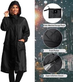 img 3 attached to SaphiRose Waterproof Lightweight Raincoat Windbreaker Women's Clothing in Coats, Jackets & Vests