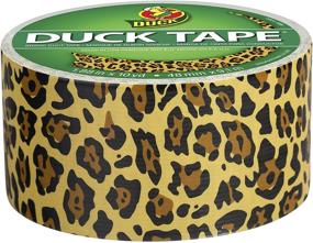 img 3 attached to 🦆 Duck 1379347 Spotted Leopard Print Duct Tape - 1.88 Inches x 10 Yards: High-Quality Single Roll!