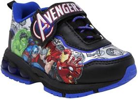 img 4 attached to 👟 Осветите мир вашего малыша с любимыми персонажами - кроссовками Avengers (для малышей / маленьких детей)