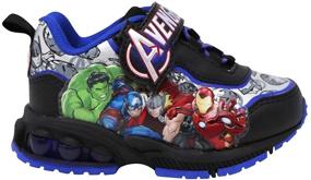 img 3 attached to 👟 Осветите мир вашего малыша с любимыми персонажами - кроссовками Avengers (для малышей / маленьких детей)