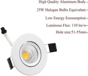 img 3 attached to 💡 Adjustable 4000-4500K Downlight Spotlight - ZDPCYT