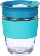 🔵 aquamarine reusable elemental kitchenware made of borosilicate glass логотип