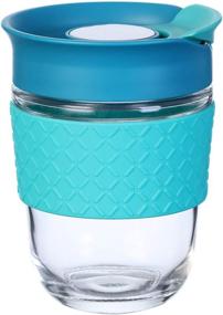 img 4 attached to 🔵 Aquamarine Reusable Elemental Kitchenware made of Borosilicate Glass