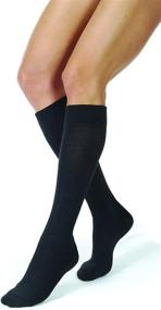 img 4 attached to 🧦 JOBST Activewear 20-30 mmHg Knee High Compression Socks - Medium Size in Cool Black: Stay Stylish and Relieve Leg Discomfort