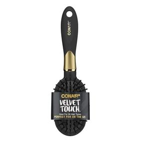 img 1 attached to Волосы tonic Conair Velvet Touch: Удобная подушка и стильный средний размер - цвета могут отличаться